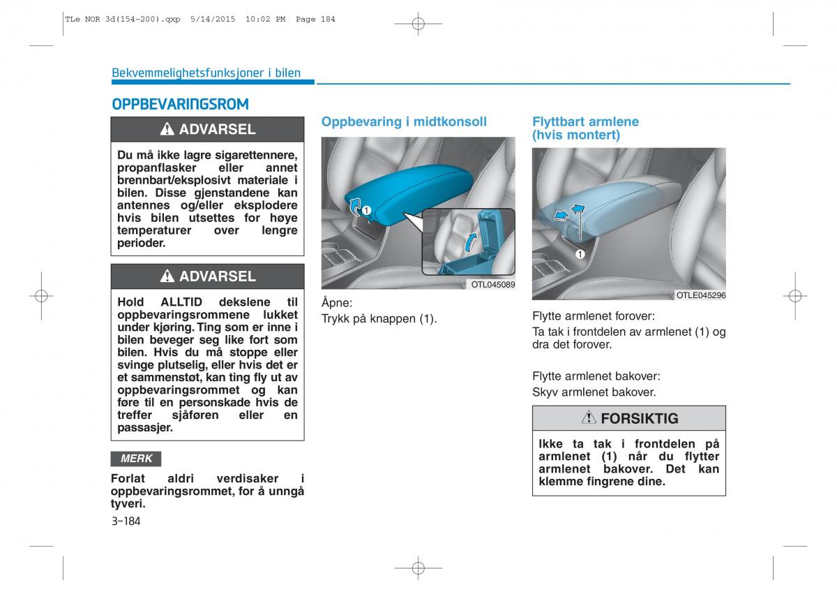 Hyundai Tucson III 3 bruksanvisningen / page 289