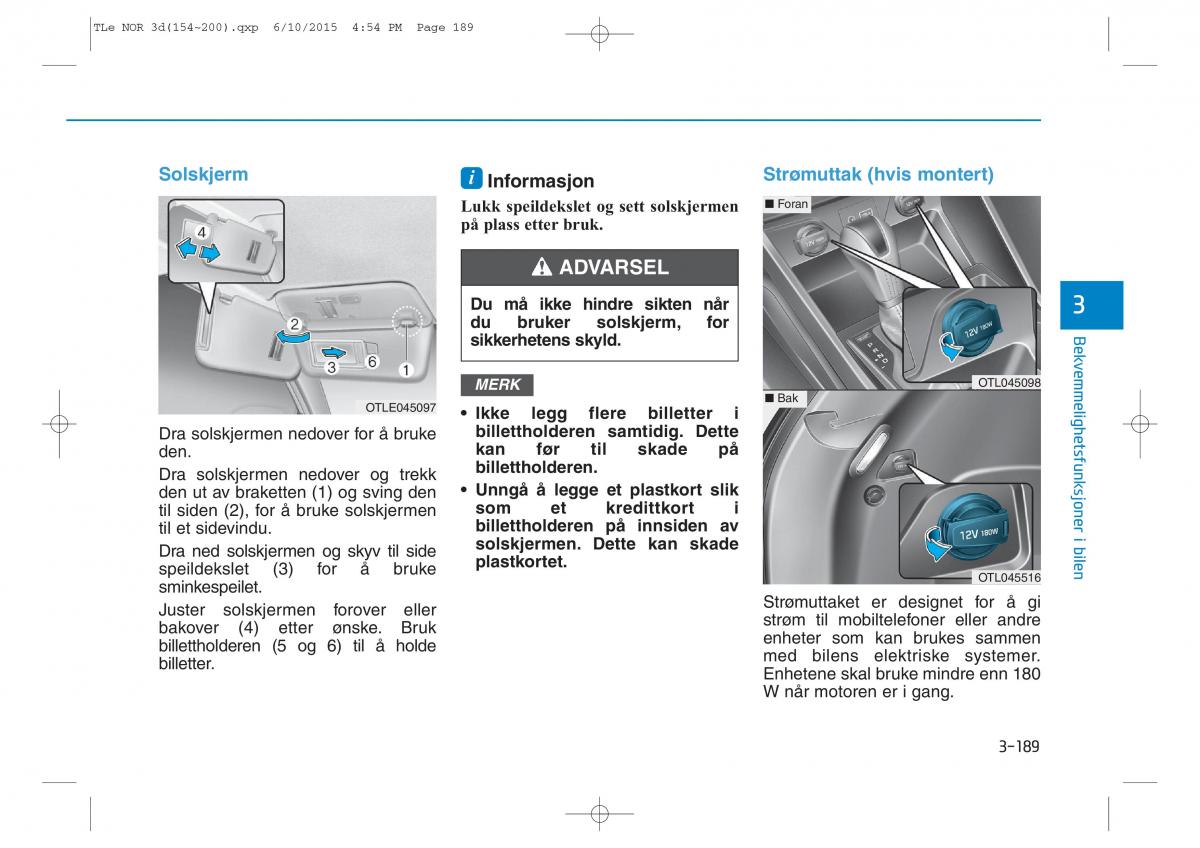 Hyundai Tucson III 3 bruksanvisningen / page 294