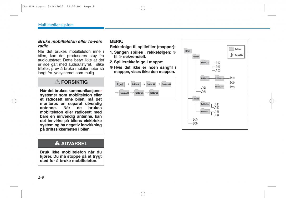 Hyundai Tucson III 3 bruksanvisningen / page 313