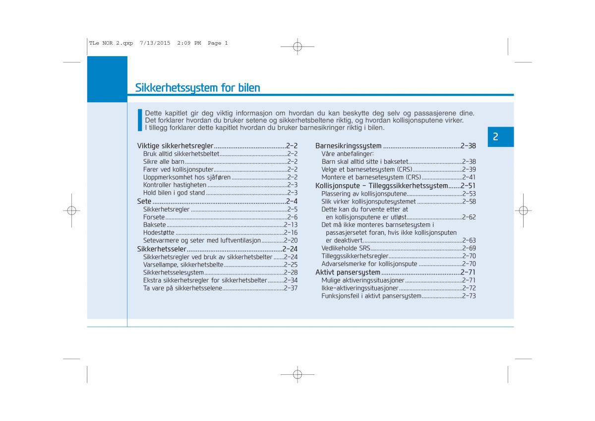 Hyundai Tucson III 3 bruksanvisningen / page 33