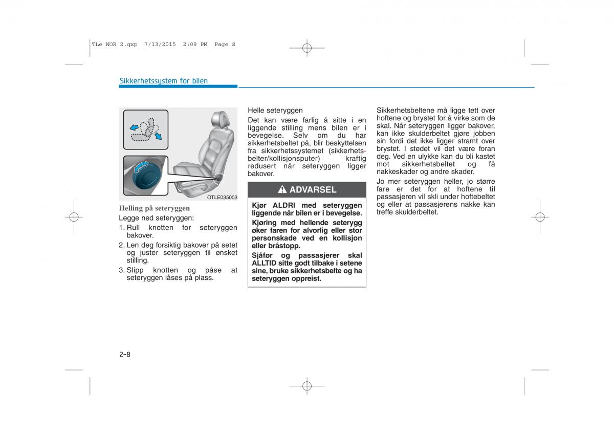 Hyundai Tucson III 3 bruksanvisningen / page 40