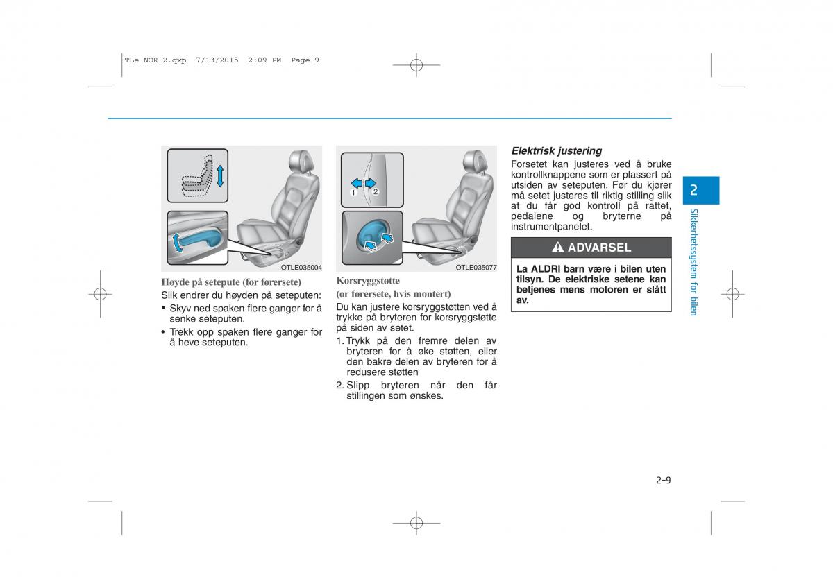 Hyundai Tucson III 3 bruksanvisningen / page 41