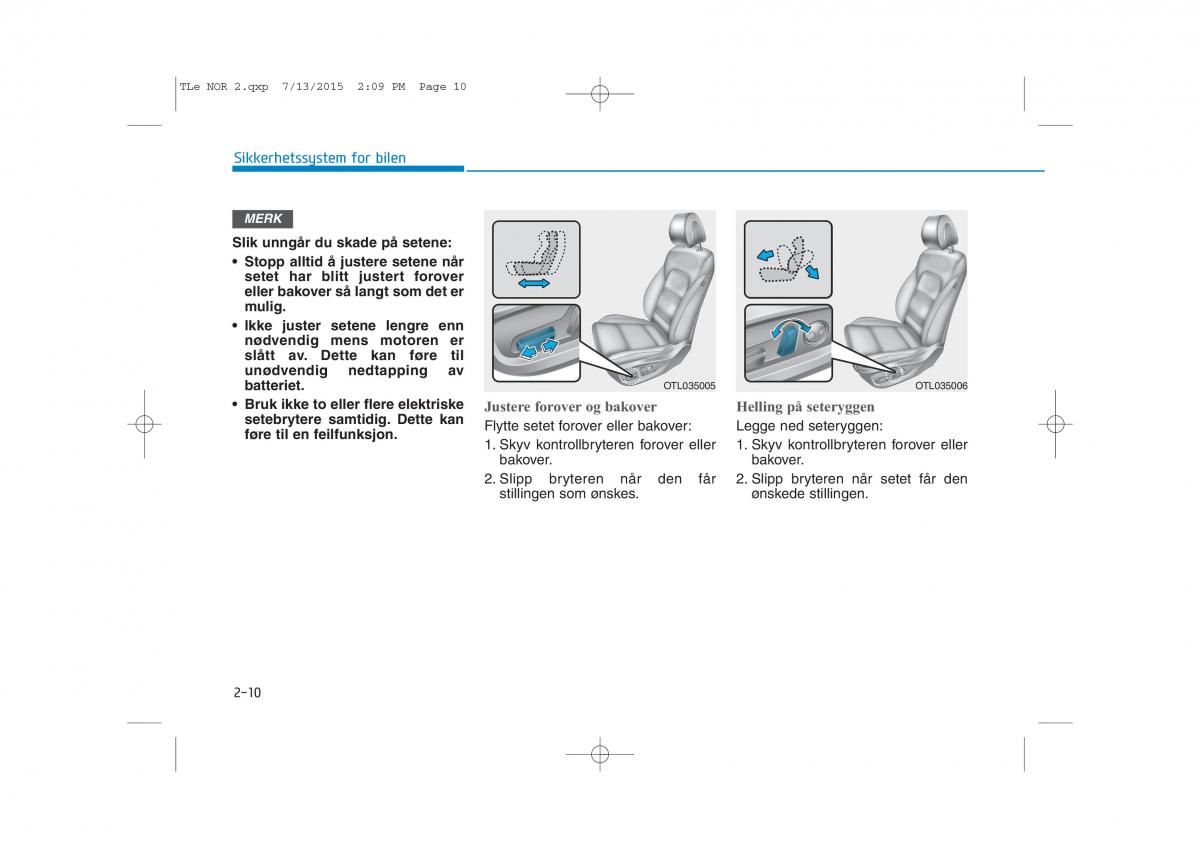 Hyundai Tucson III 3 bruksanvisningen / page 42