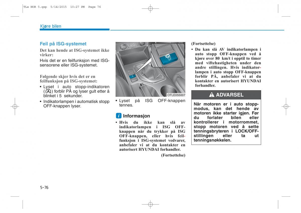 Hyundai Tucson III 3 bruksanvisningen / page 428