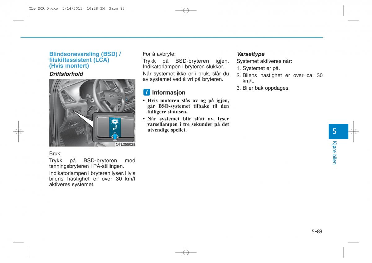 Hyundai Tucson III 3 bruksanvisningen / page 435