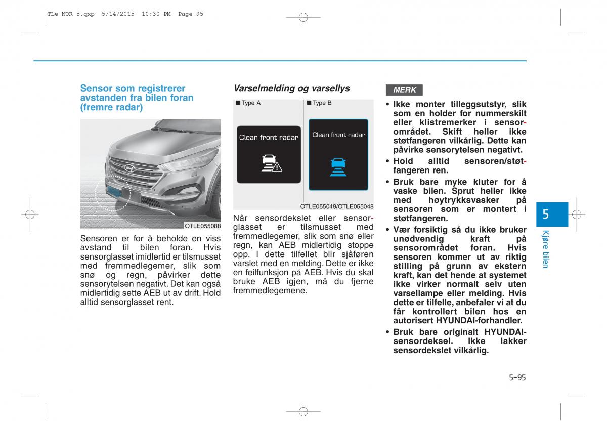 Hyundai Tucson III 3 bruksanvisningen / page 447