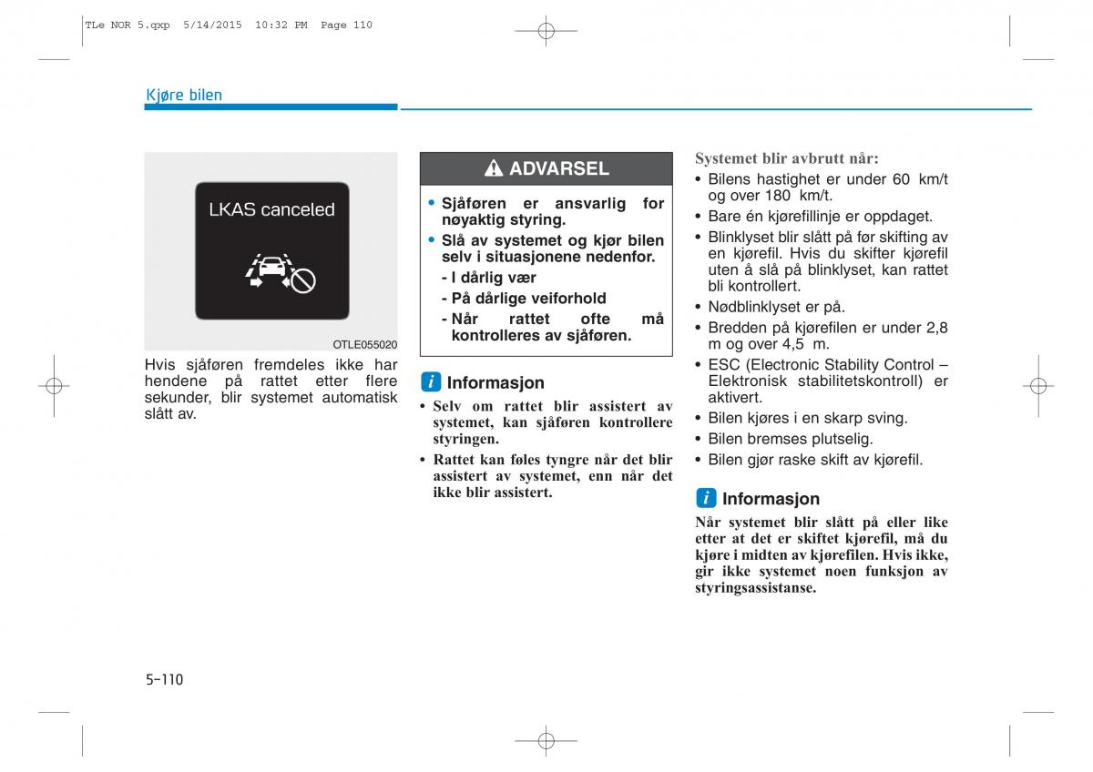 Hyundai Tucson III 3 bruksanvisningen / page 462