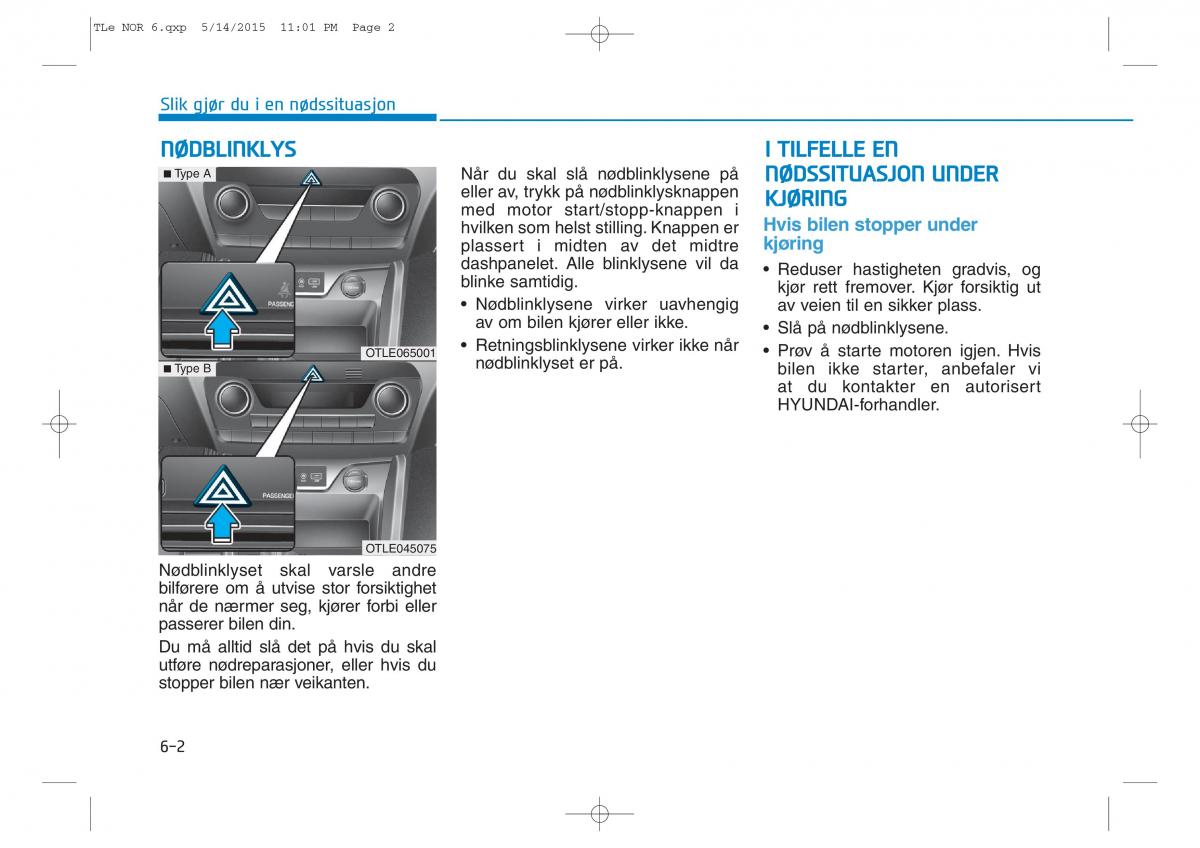 Hyundai Tucson III 3 bruksanvisningen / page 502