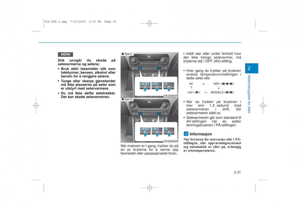 Hyundai Tucson III 3 bruksanvisningen / page 53