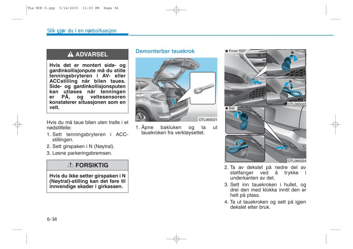 Hyundai Tucson III 3 bruksanvisningen / page 534