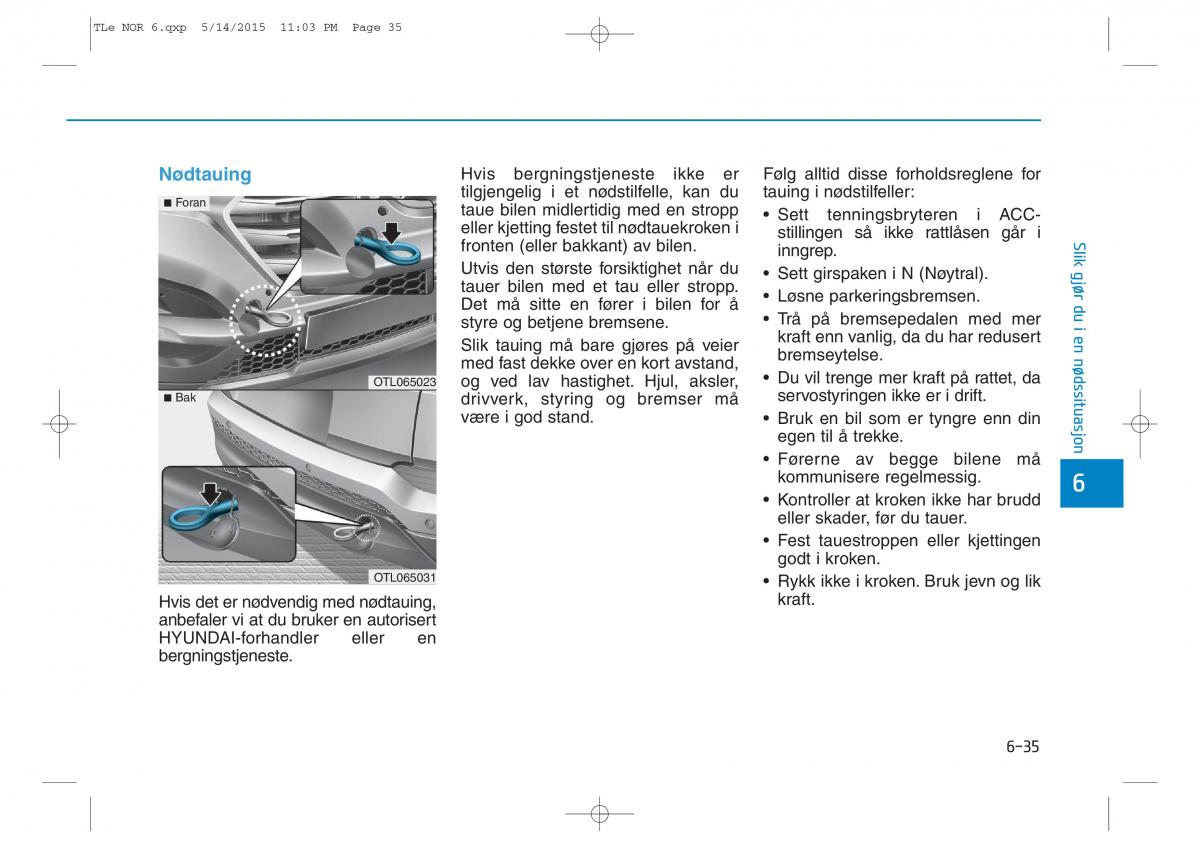 Hyundai Tucson III 3 bruksanvisningen / page 535