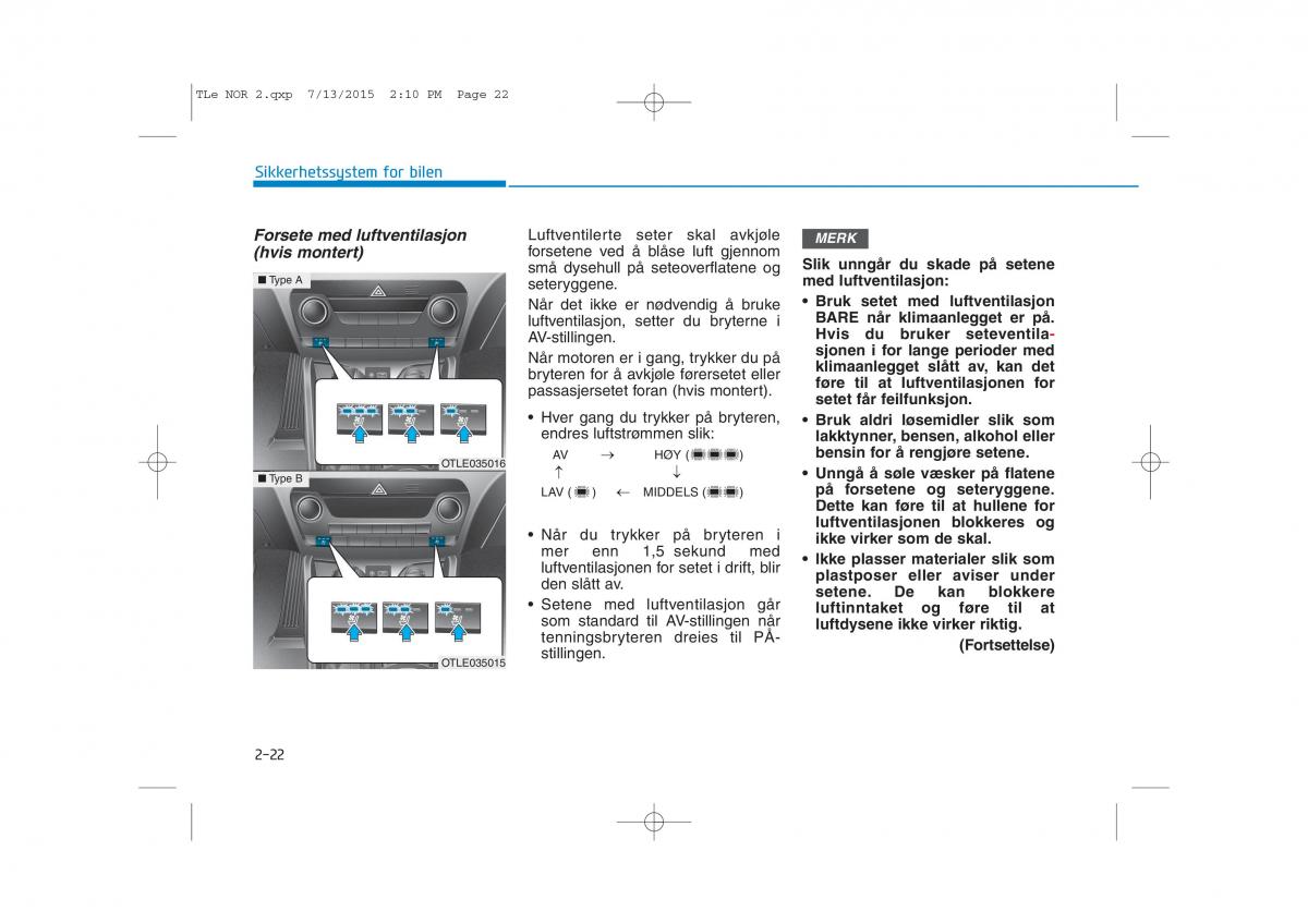 Hyundai Tucson III 3 bruksanvisningen / page 54