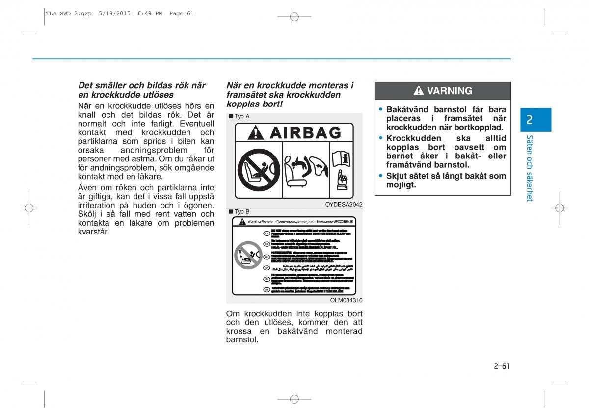 Hyundai Tucson III 3 instruktionsbok / page 91