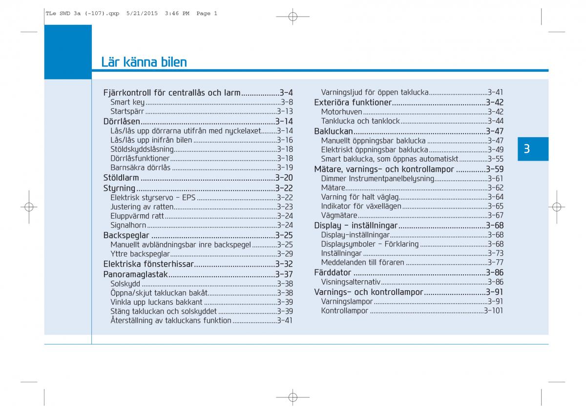 Hyundai Tucson III 3 instruktionsbok / page 103