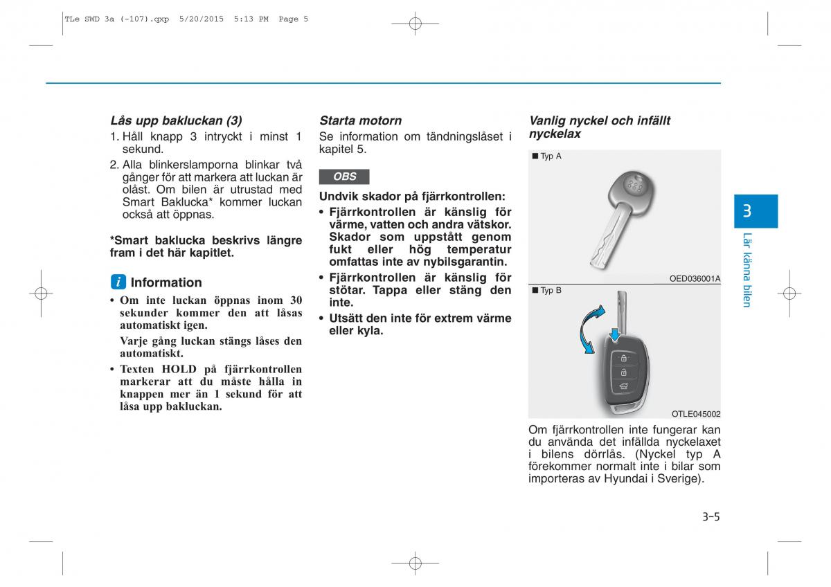 Hyundai Tucson III 3 instruktionsbok / page 107