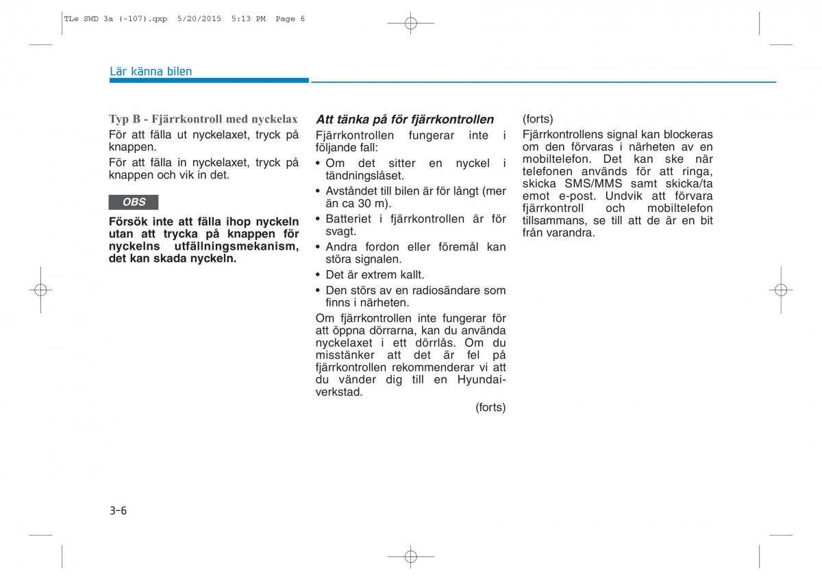 Hyundai Tucson III 3 instruktionsbok / page 108