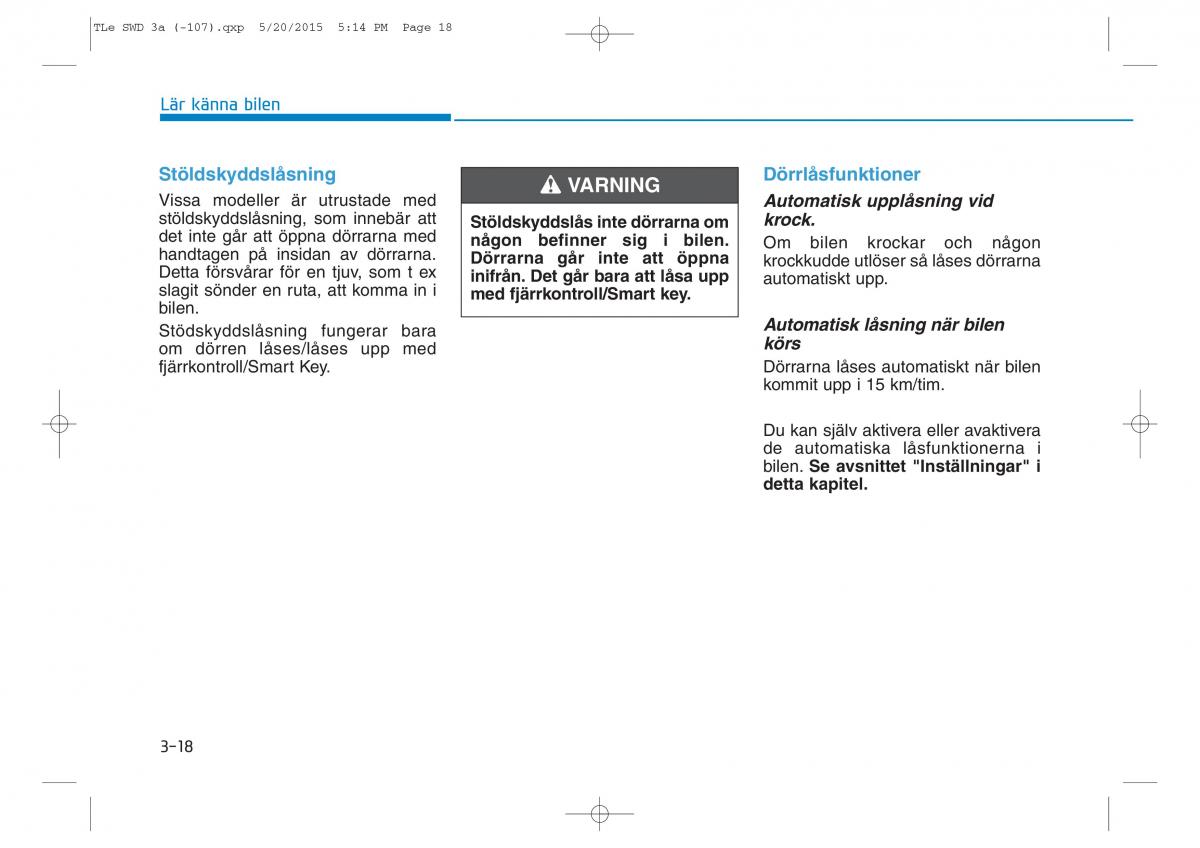 Hyundai Tucson III 3 instruktionsbok / page 120