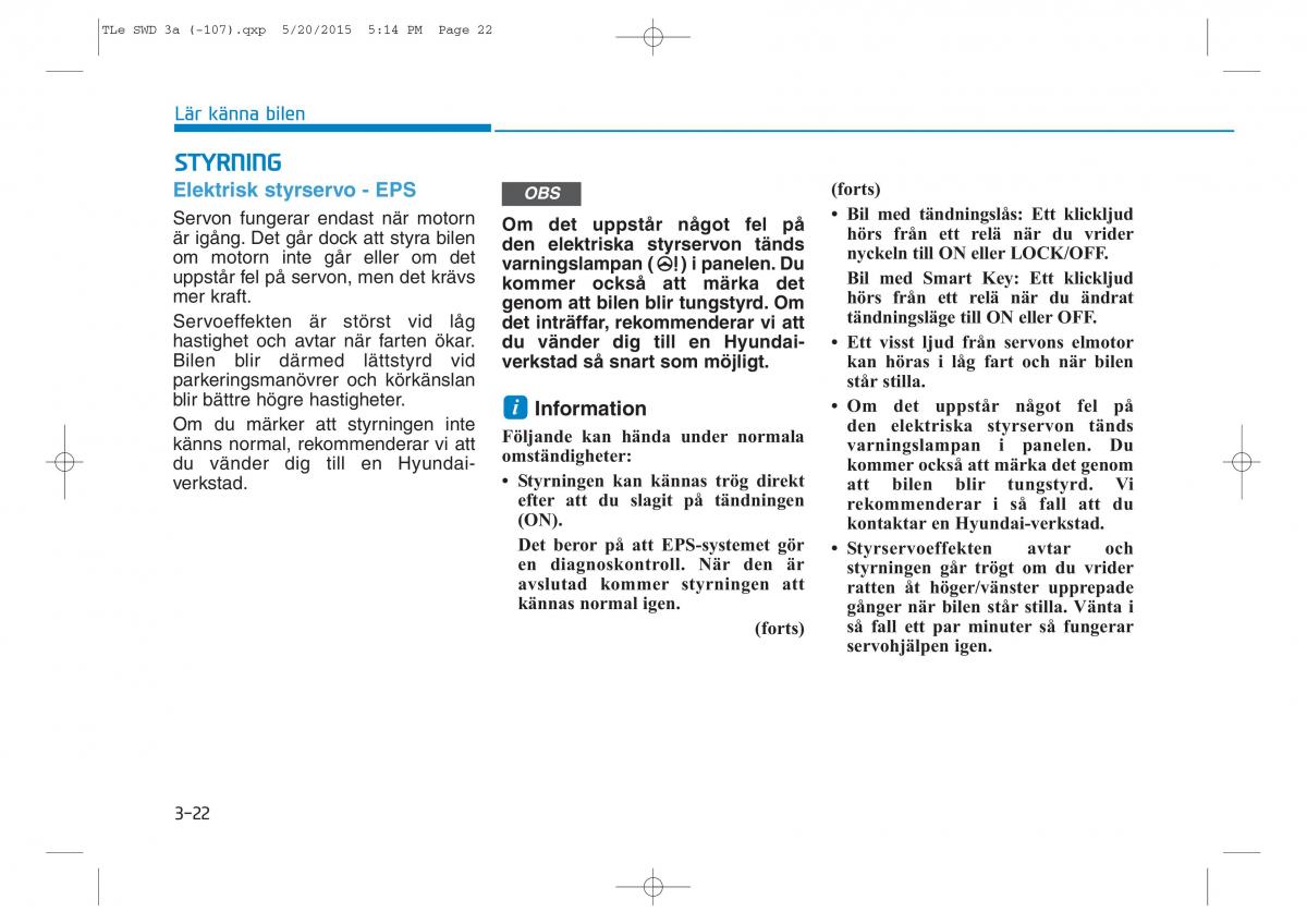 Hyundai Tucson III 3 instruktionsbok / page 124