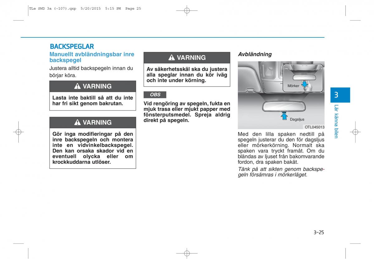 Hyundai Tucson III 3 instruktionsbok / page 127