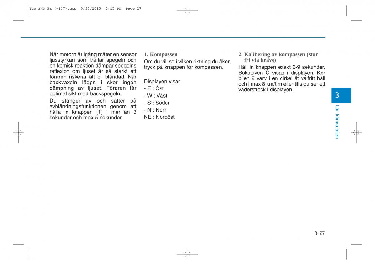 Hyundai Tucson III 3 instruktionsbok / page 129