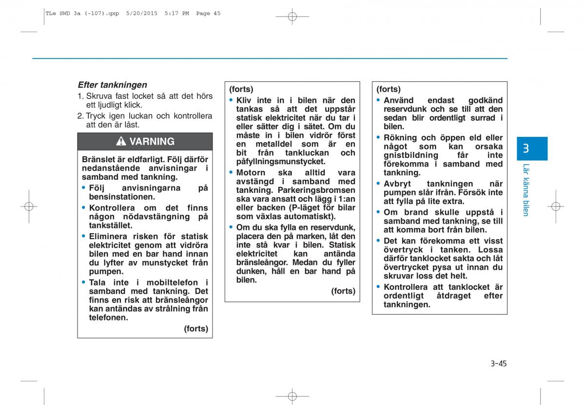 Hyundai Tucson III 3 instruktionsbok / page 147