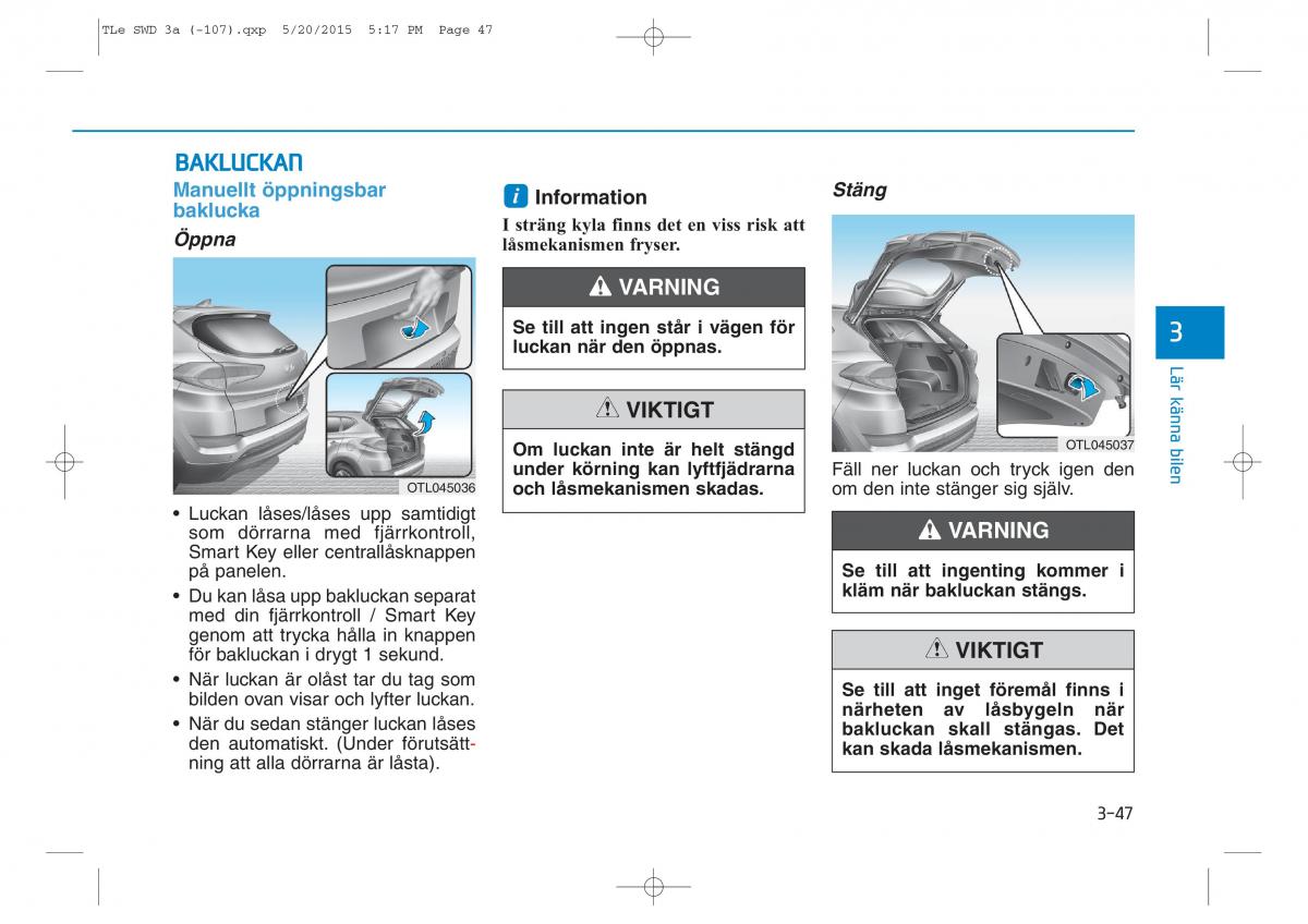 Hyundai Tucson III 3 instruktionsbok / page 149