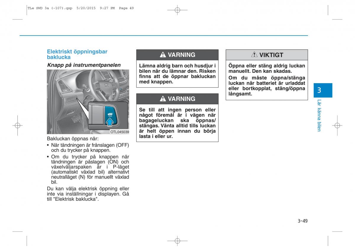 Hyundai Tucson III 3 instruktionsbok / page 151