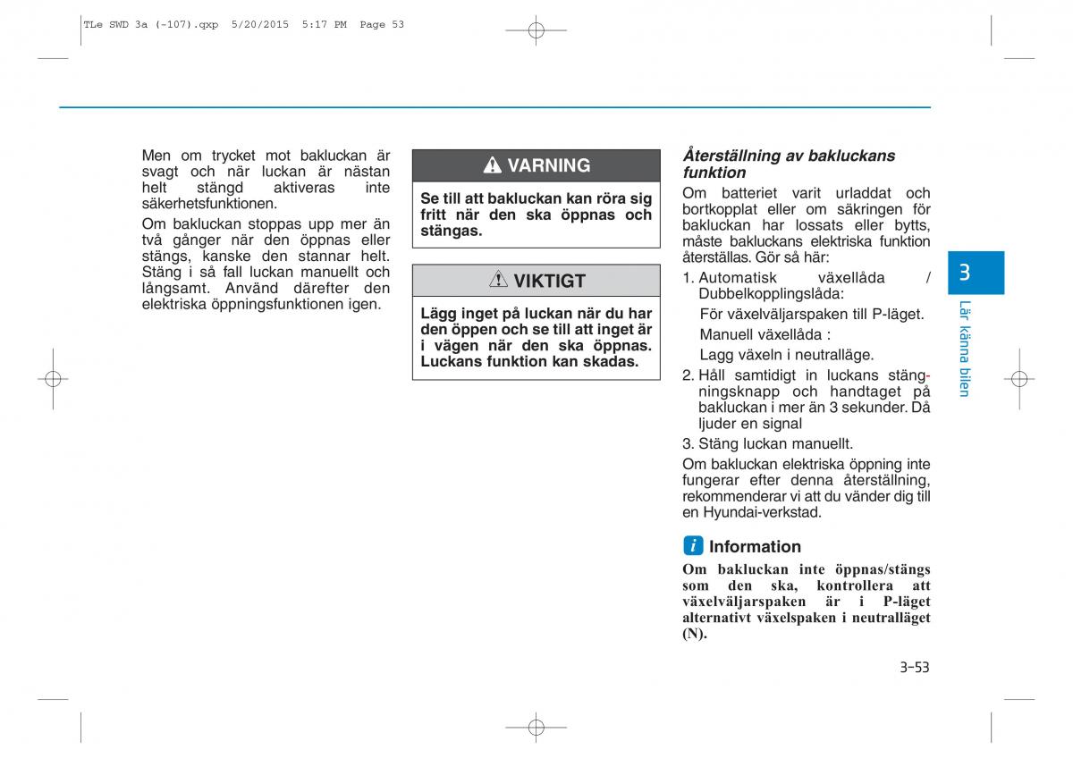 Hyundai Tucson III 3 instruktionsbok / page 155