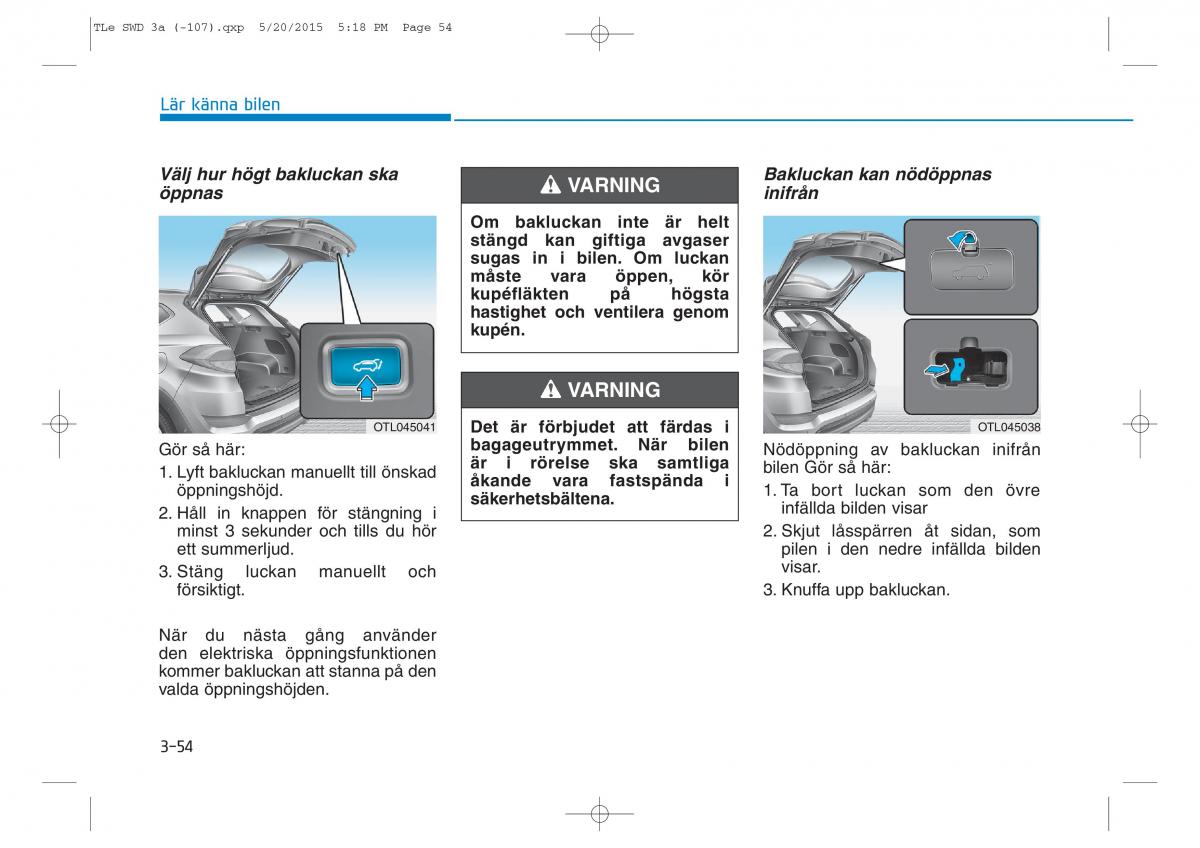 Hyundai Tucson III 3 instruktionsbok / page 156