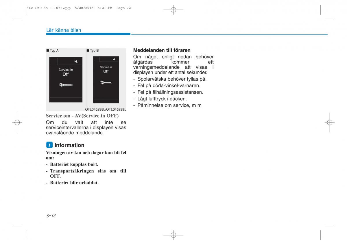 Hyundai Tucson III 3 instruktionsbok / page 174