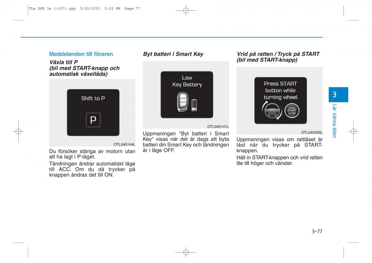 Hyundai Tucson III 3 instruktionsbok / page 179