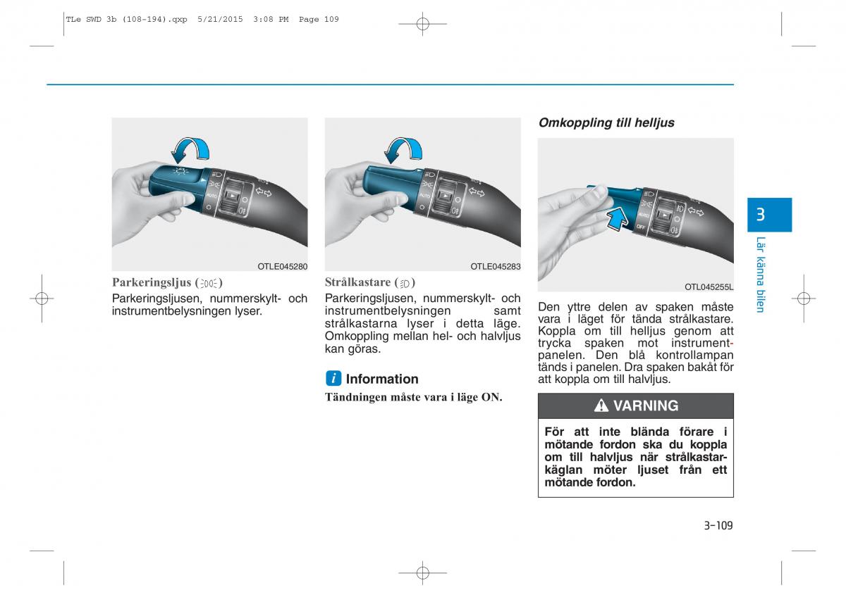 Hyundai Tucson III 3 instruktionsbok / page 211