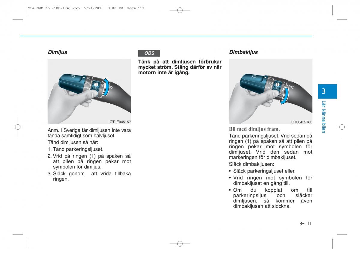 Hyundai Tucson III 3 instruktionsbok / page 213