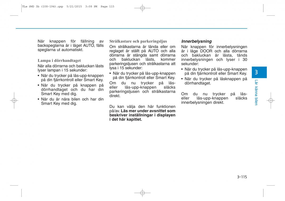 Hyundai Tucson III 3 instruktionsbok / page 217