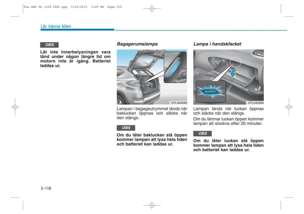 Hyundai Tucson III 3 instruktionsbok / page 220