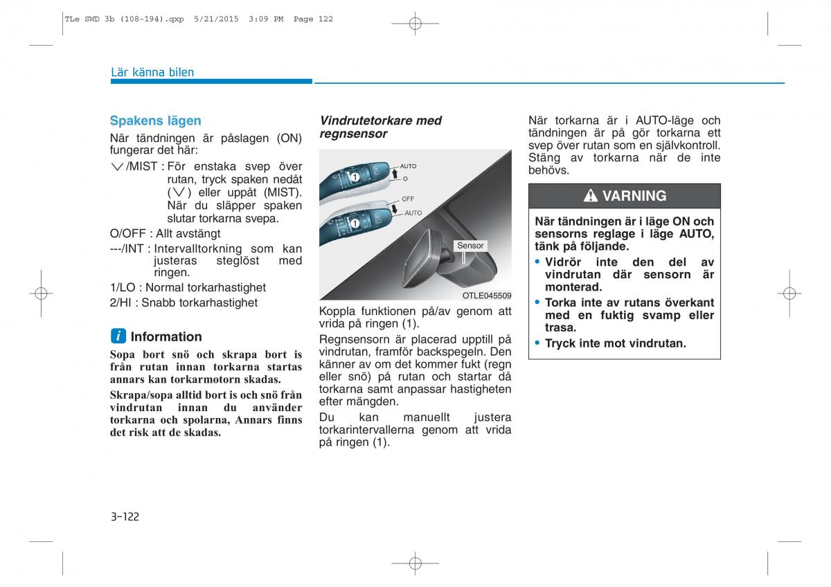 Hyundai Tucson III 3 instruktionsbok / page 224