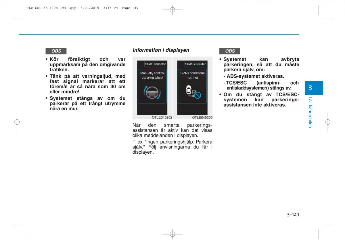 Hyundai Tucson III 3 instruktionsbok / page 251