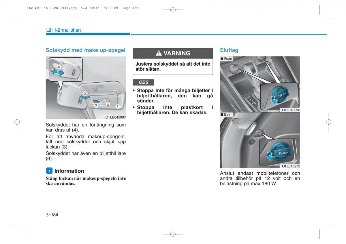 Hyundai Tucson III 3 instruktionsbok / page 286