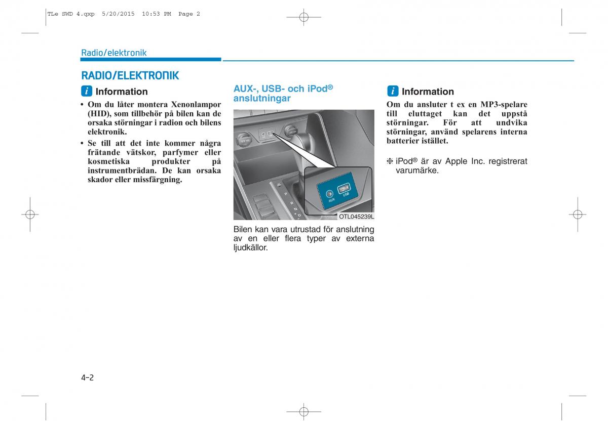 Hyundai Tucson III 3 instruktionsbok / page 298