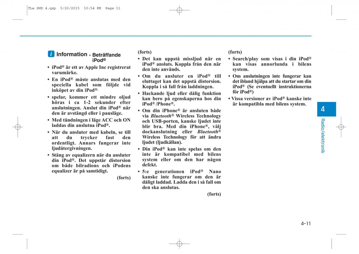 Hyundai Tucson III 3 instruktionsbok / page 307