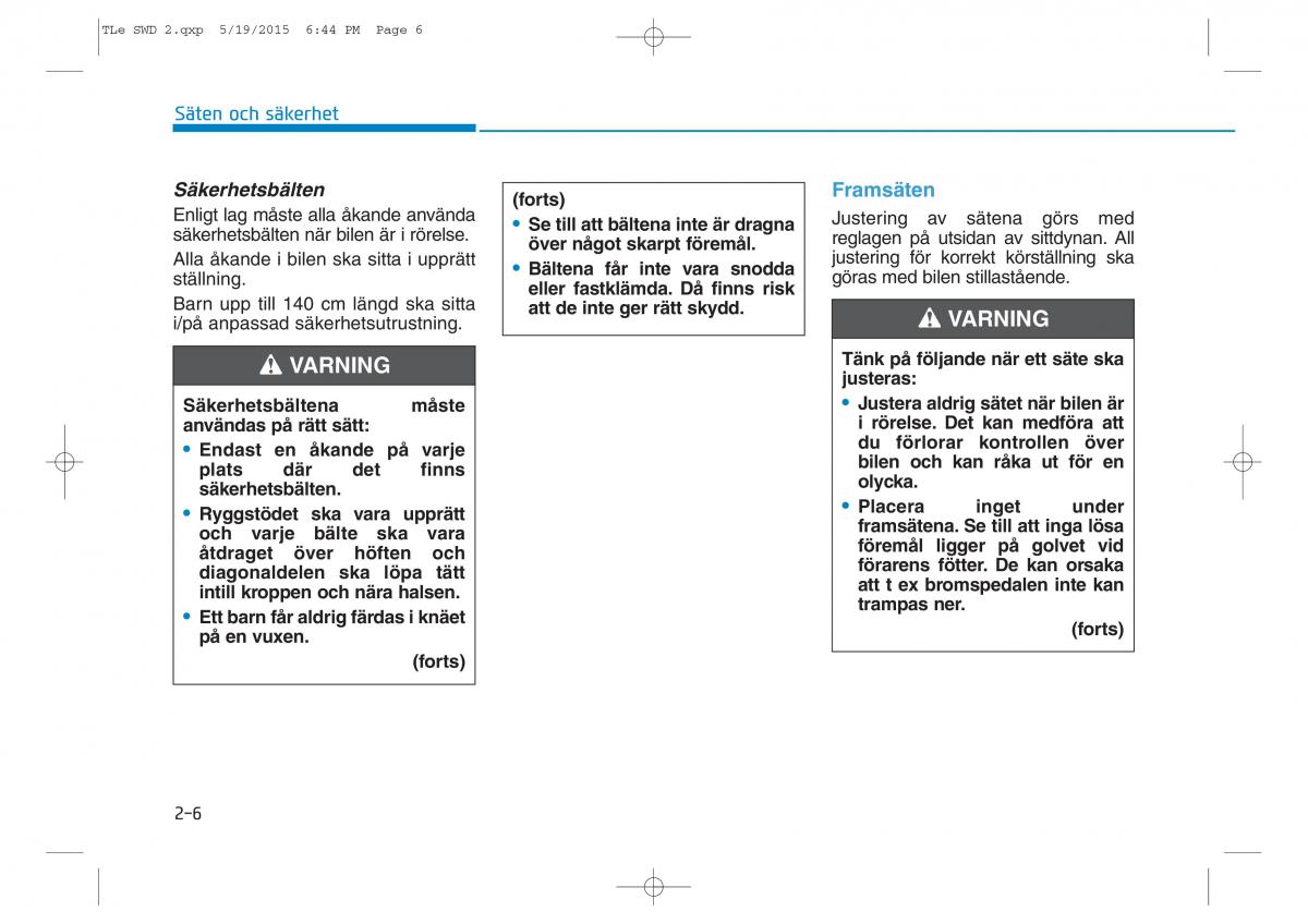 Hyundai Tucson III 3 instruktionsbok / page 36