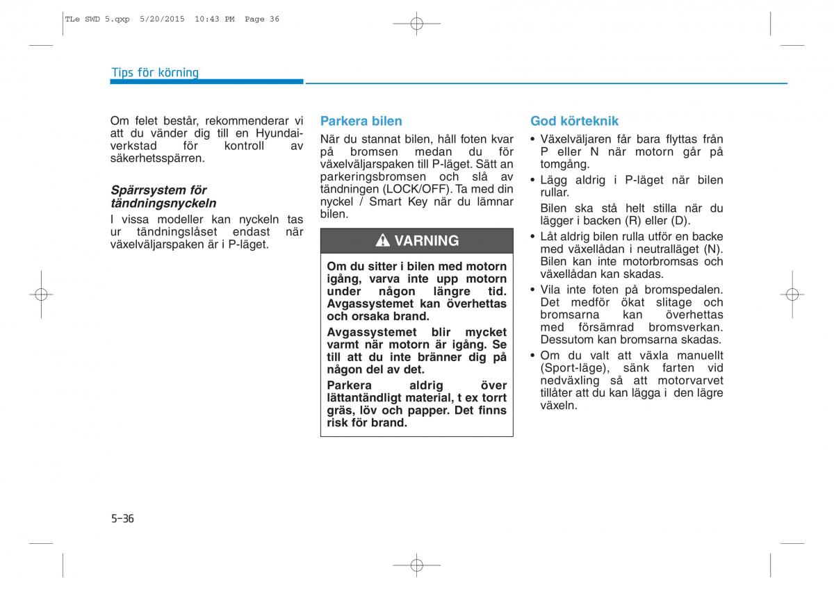 Hyundai Tucson III 3 instruktionsbok / page 377