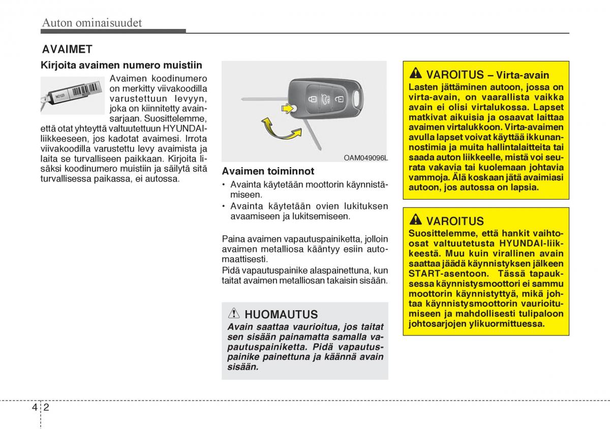 Hyundai Veloster omistajan kasikirja / page 74