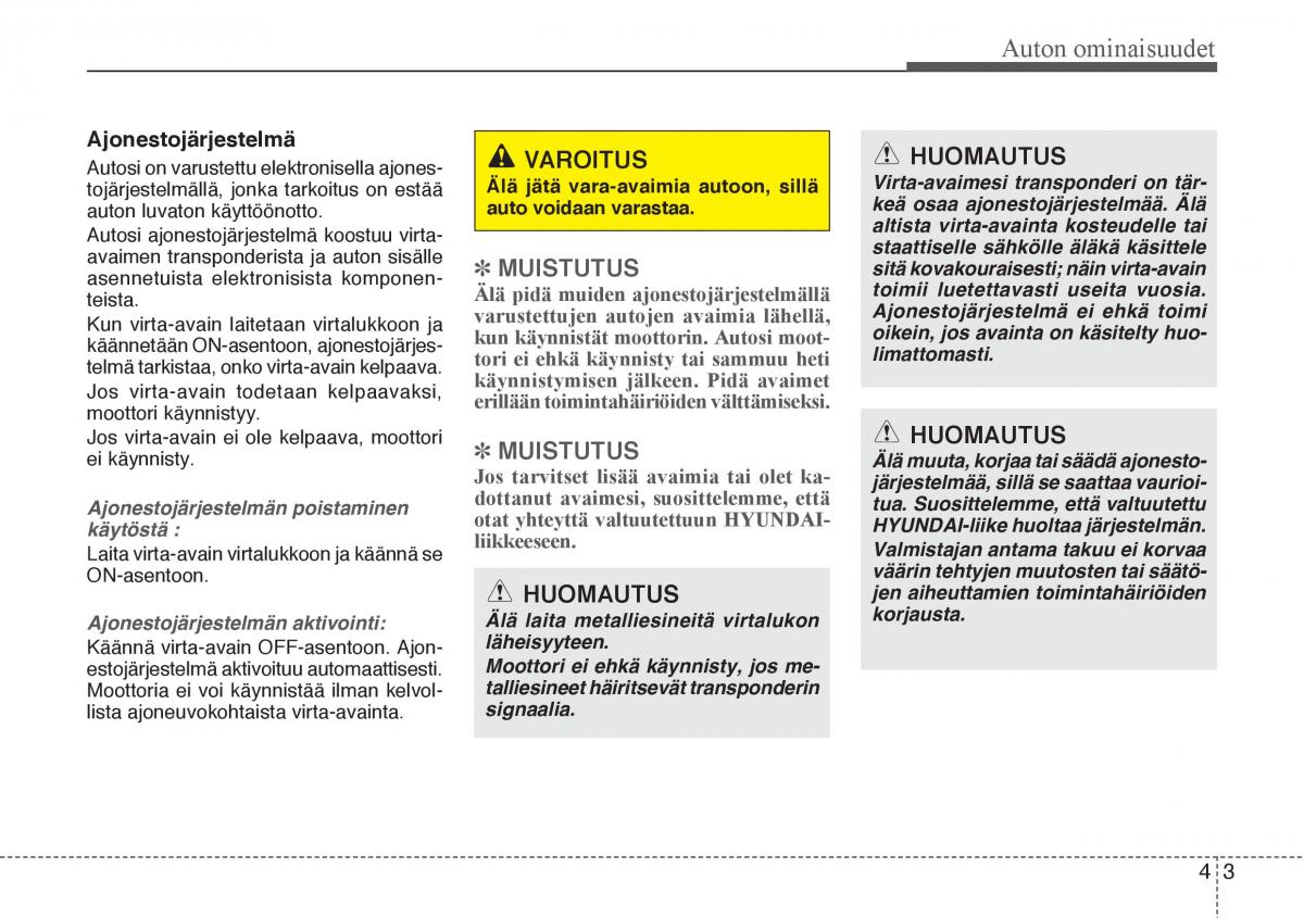 Hyundai Veloster omistajan kasikirja / page 75