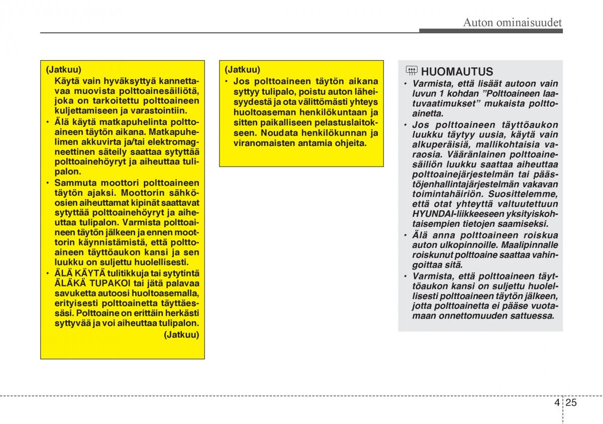 Hyundai Veloster omistajan kasikirja / page 97