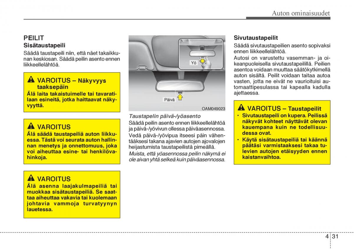 Hyundai Veloster omistajan kasikirja / page 103