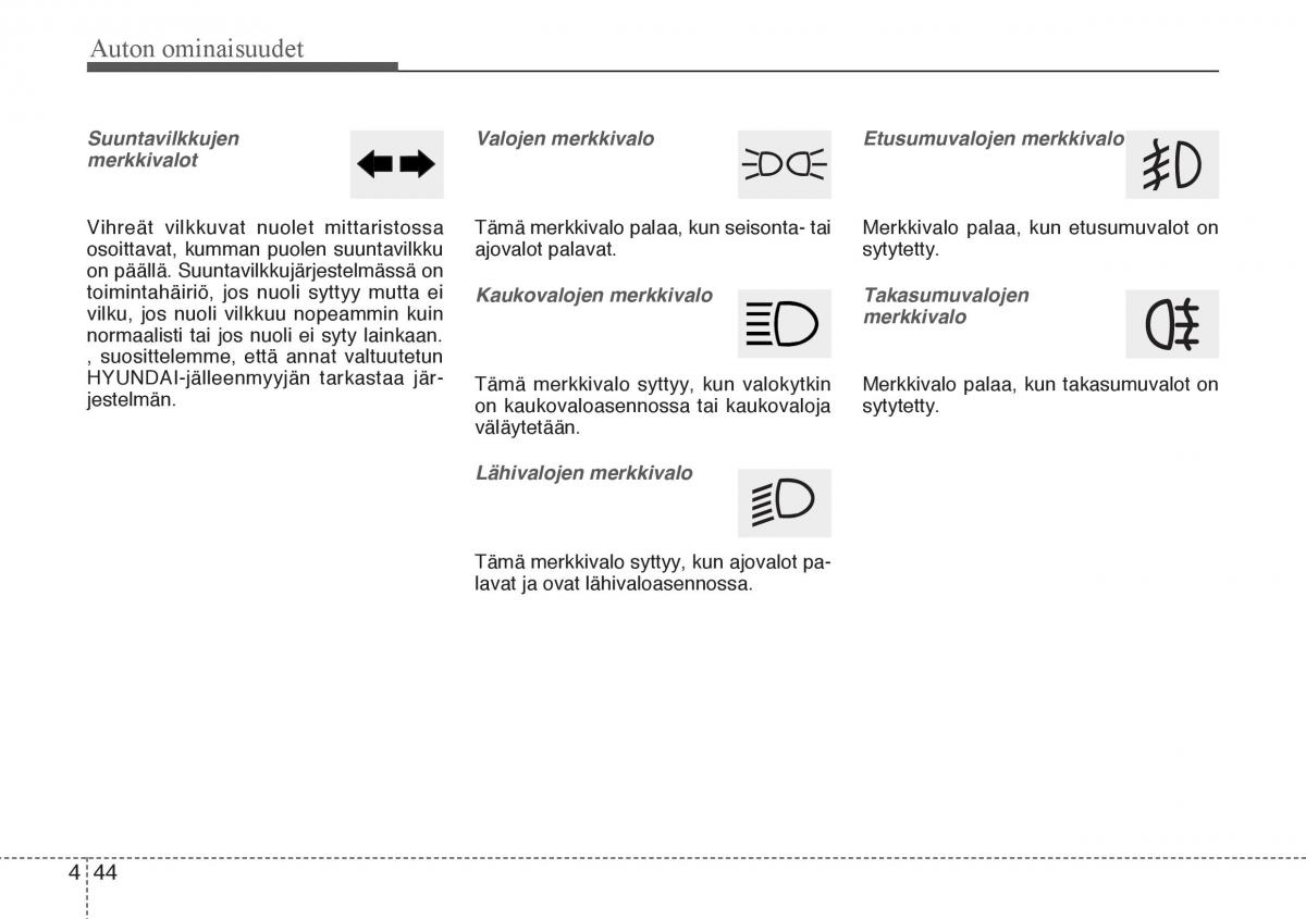 Hyundai Veloster omistajan kasikirja / page 116