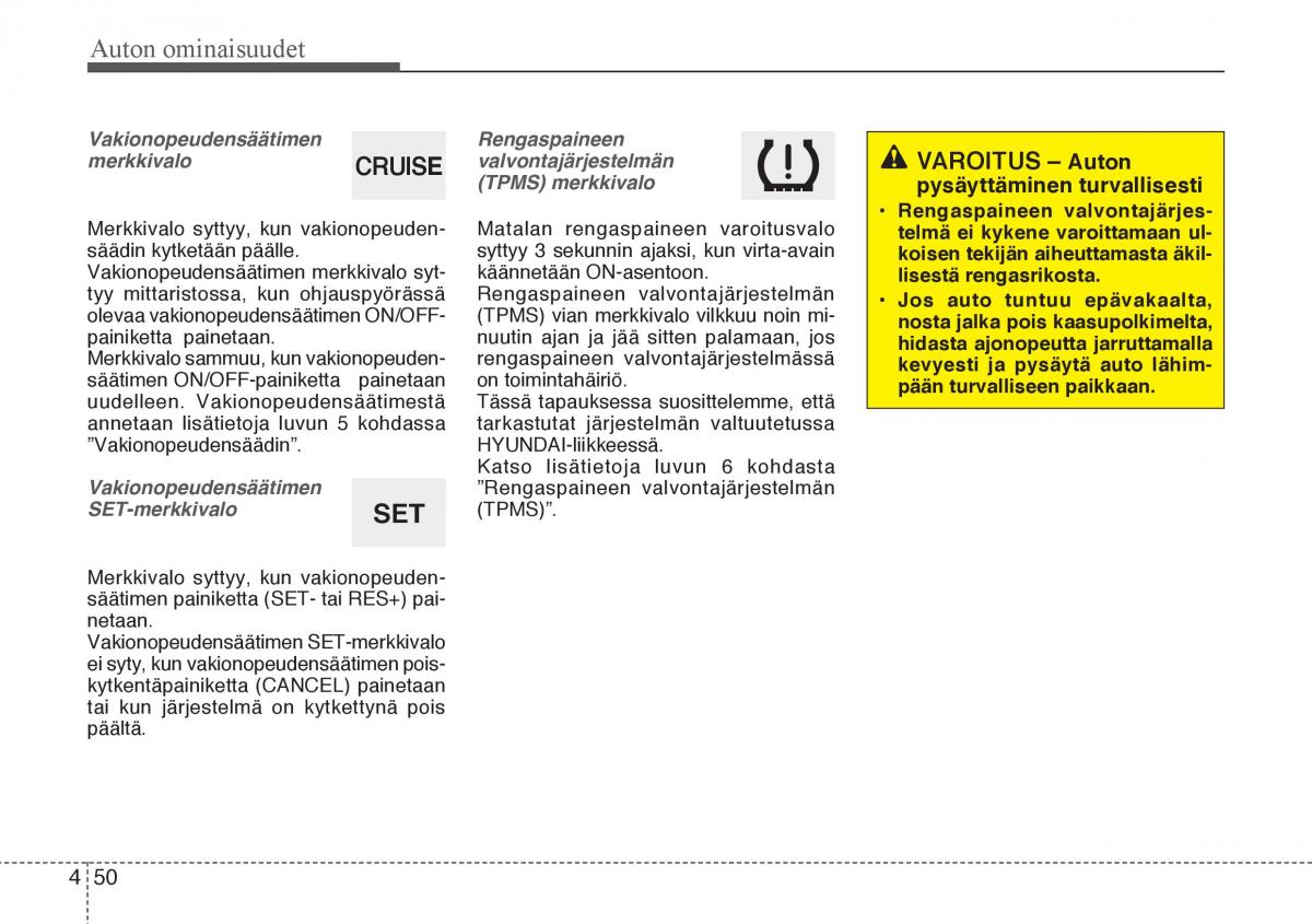 Hyundai Veloster omistajan kasikirja / page 122