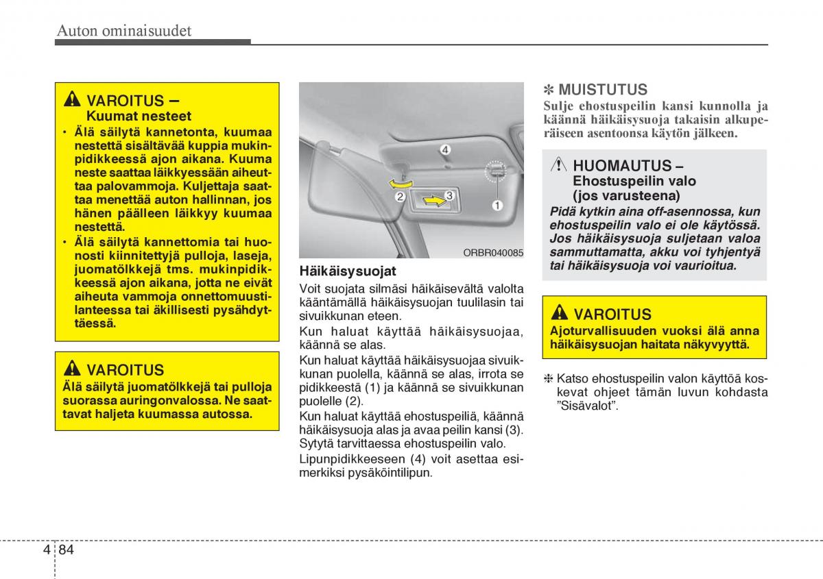 Hyundai Veloster omistajan kasikirja / page 156