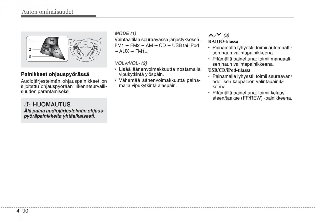 Hyundai Veloster omistajan kasikirja / page 162